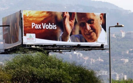 BENEDETTO XVI IN LIBANO , notizie sul viaggio del papa, pax vobis, il saluto di gesù risorto, la pace sia con voi, 